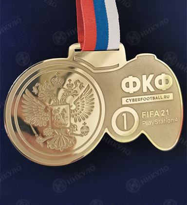 Медаль оригинальной формы по кибер-футболу