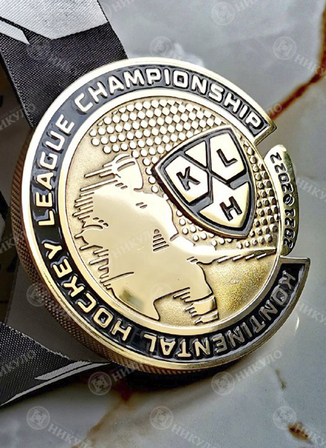Представительская медаль по хоккею - Чемпионат континентальной хоккейной лиги 2021-2022 – изготовление на заказ