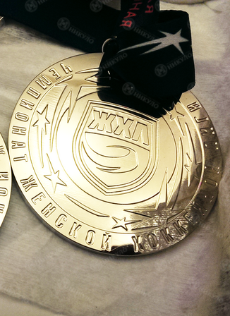Спортивные медали Женской Хоккейной Лиги сезона 2015-2016 г. – изготовление на заказ