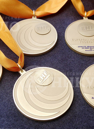 Спортивные медали европейского Кубка по гандболу – изготовление на заказ